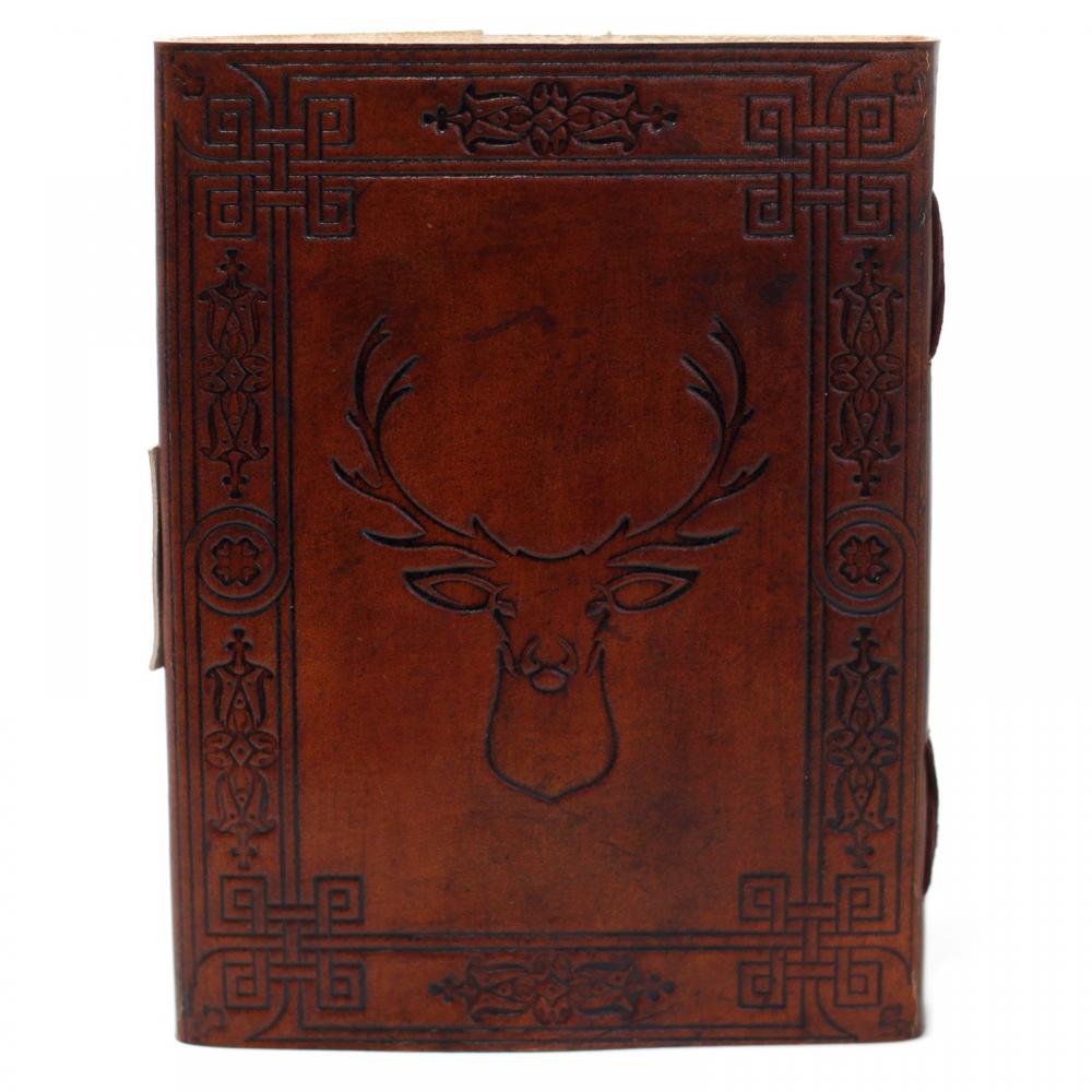 Leather Stag Notebook (6x8