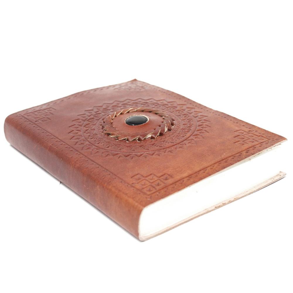 Leather Black Onyx Notebook (7x5
