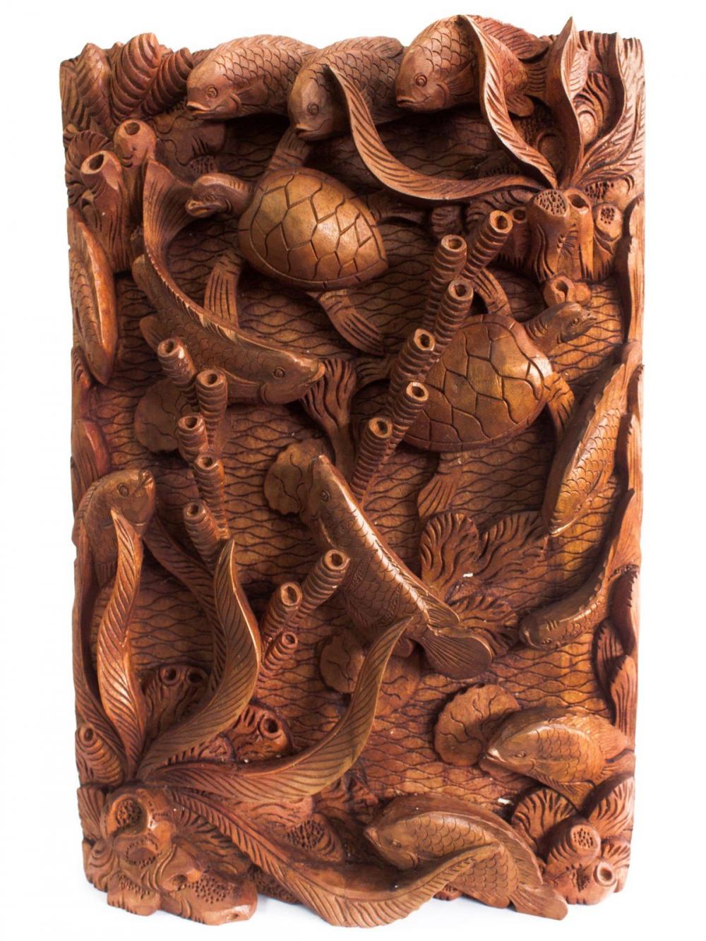Bali Artisan Panels - Fish & Turtles