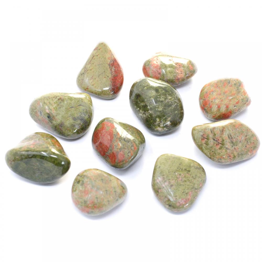 Extra Large Tumble Stones - Unakite