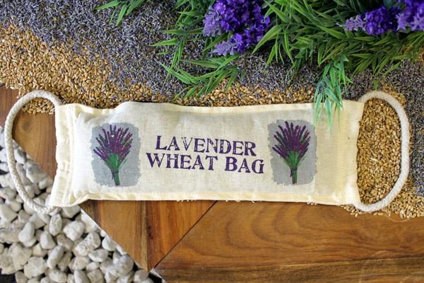 Natural Cotton Wheat Bags - Lavender