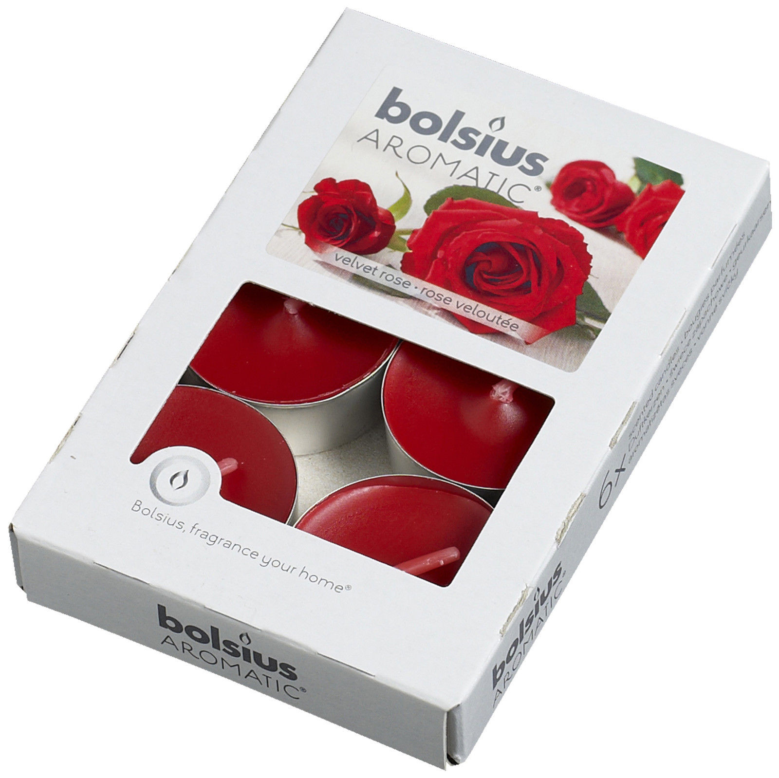 Bolsius Nightlights - Velvet Rose - 6 Per Pack