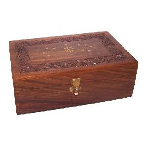 Aromatherapy Carved Box-holds 12x 10ml + 4x 100ml