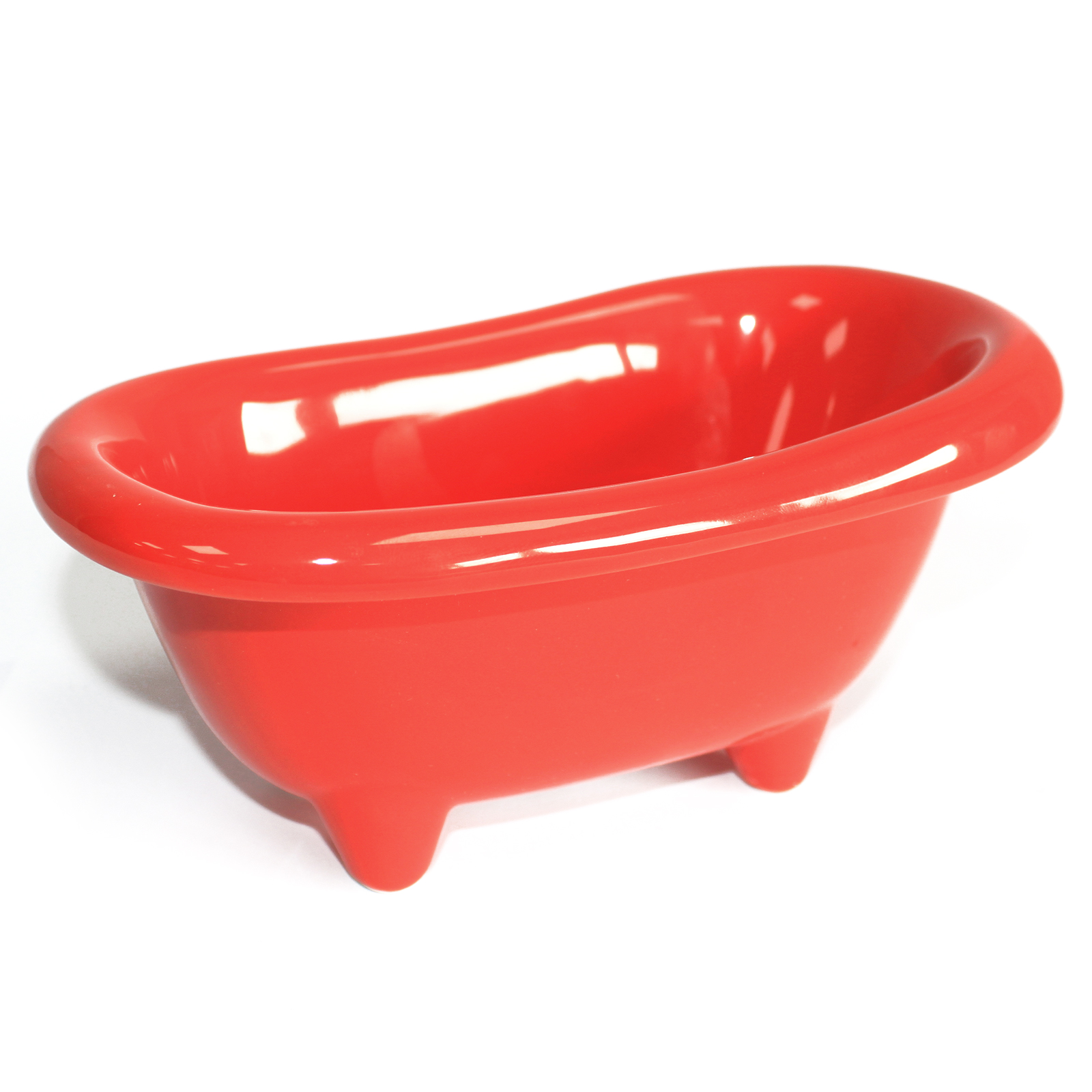 Ceramic Mini Bath - Poppy Red