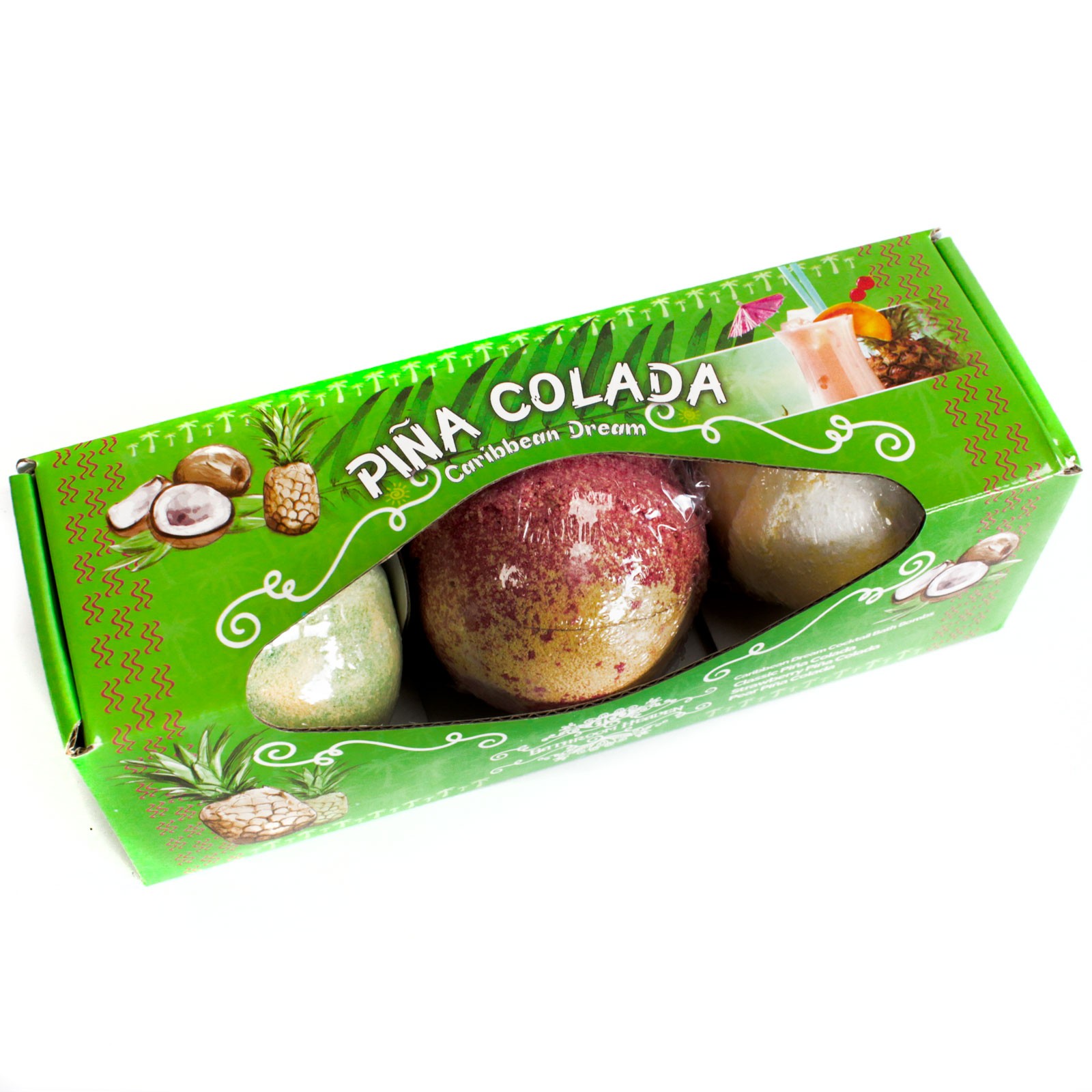 Set of Three Piņa Colada Bath Bombs