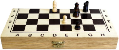 1x Small Budget Chess Set - 24 cm 