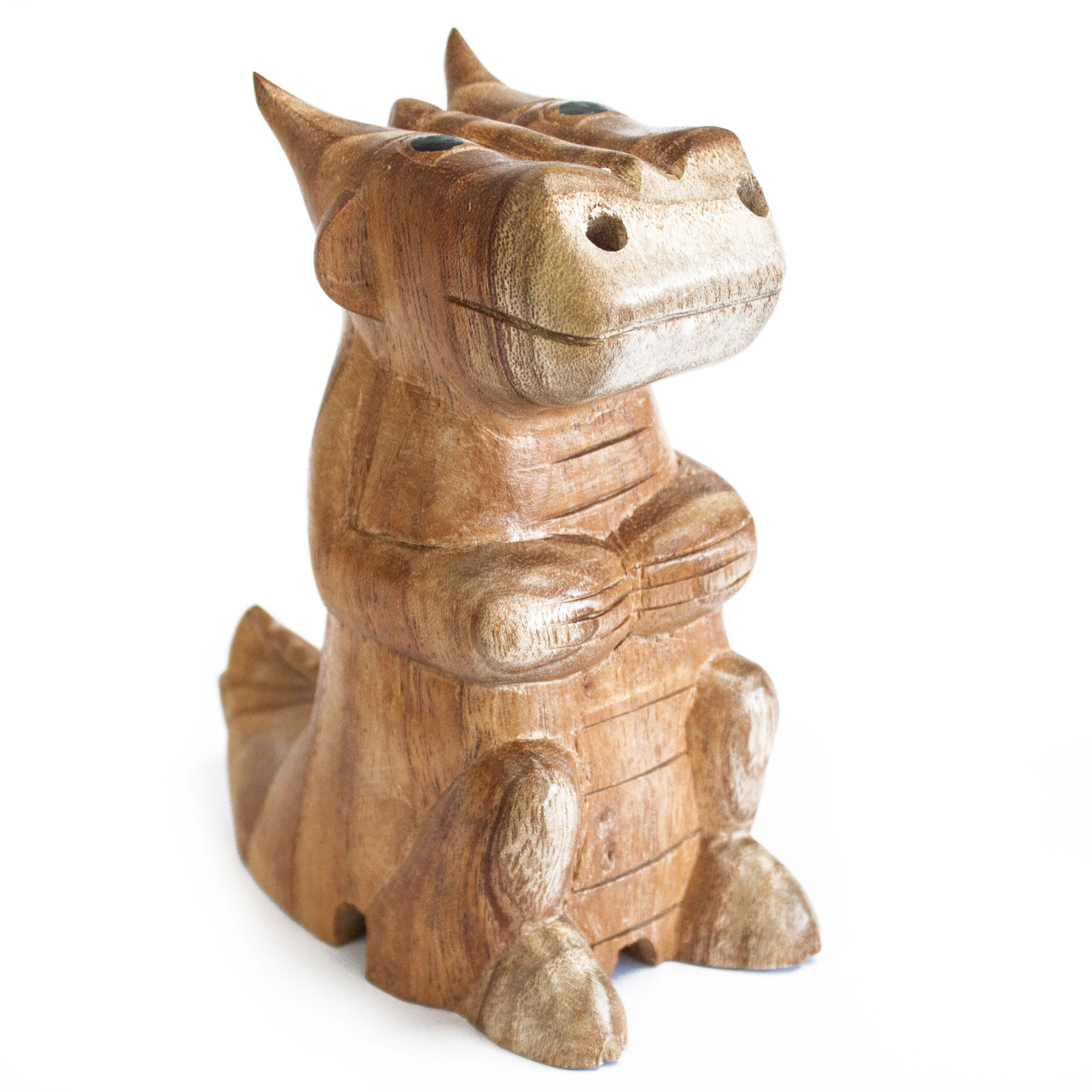 Wooden Carved Incense Burners - Lrg Dragon