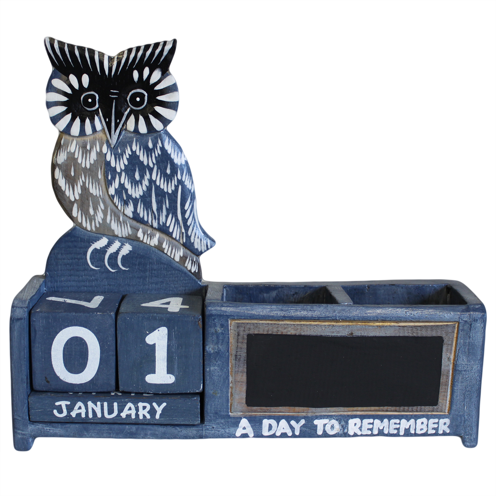 Day to Remember pen holder - Blue Owl