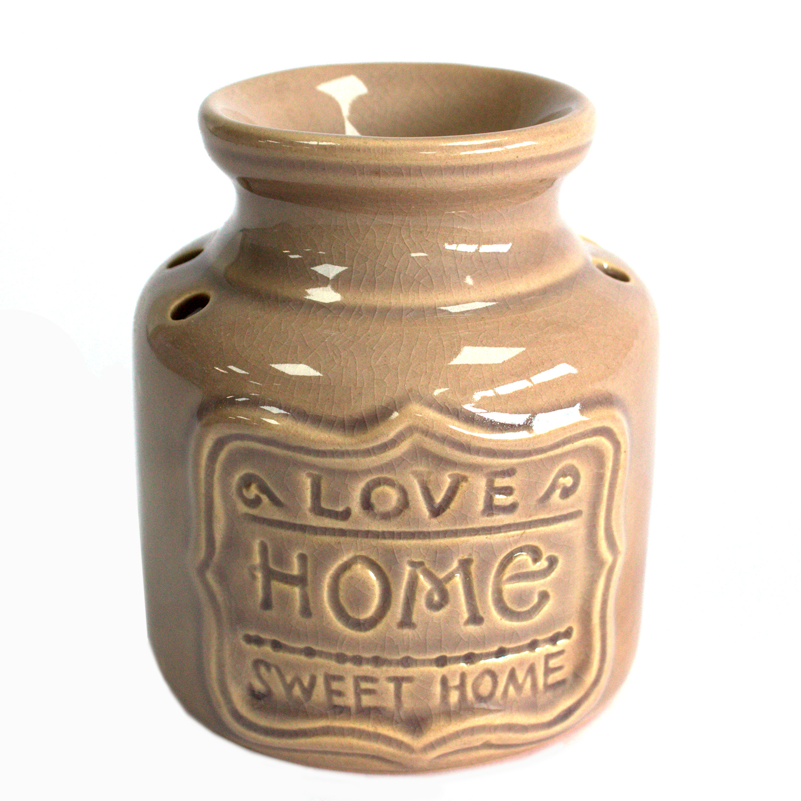 Lrg Home Oil Burner - Grey- Love Home Sweet Home