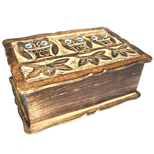 XLarge Wooden Owl Box