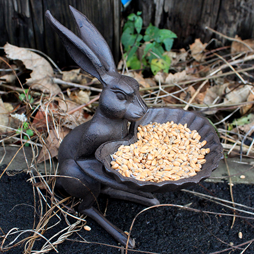 Cast Iron Bird Feeder - Hare & Shell