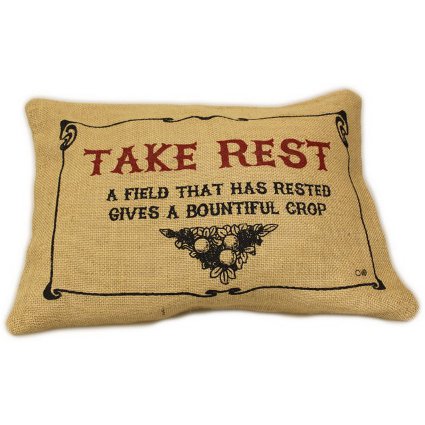 Jute Cushion Cover - Take Rest