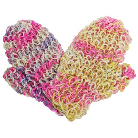 Fat Springy-Stringy Jute Glove - Colours