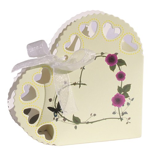 50x Heart Box - Ivory
